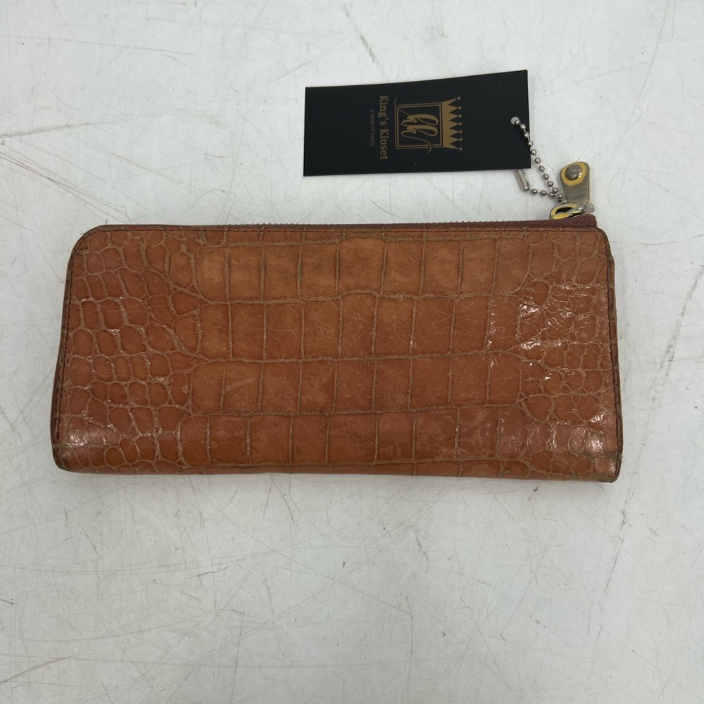 Miu Miu Croc Embossed Zip Wallet - image 5